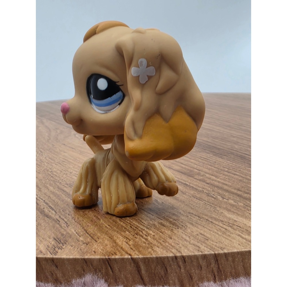 Littlest Pet Shop Golden Cocker Spaniel #1716 Dog Figure Dollhouse Accessories - Picture 11 of 16